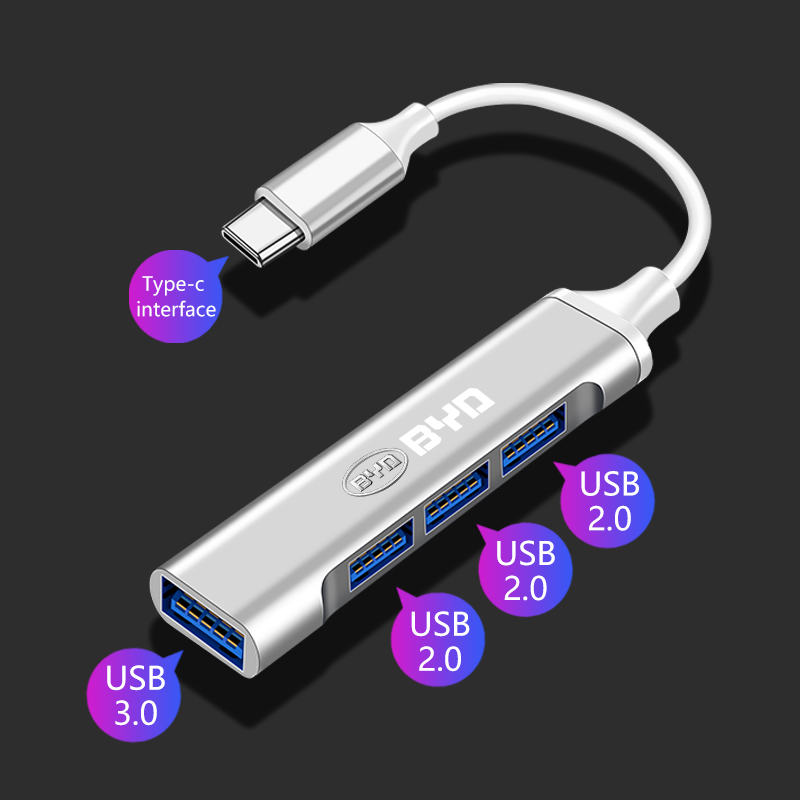 Usb C Hub - محول USB متعدد المنافذ من نوع