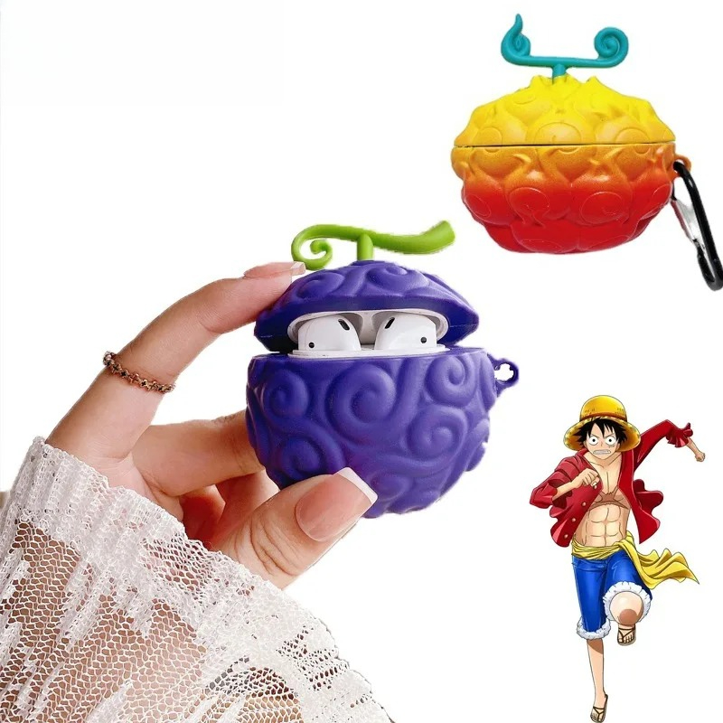 Airpod Case Cover - غطاء سيليكون جديد بتصميم فاكهة الشيطان
