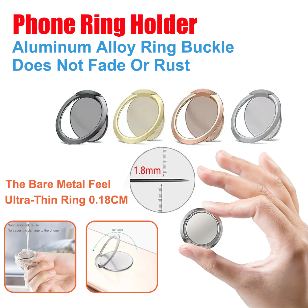 Phone Accessories And Gadgets - حامل حلقي معدني رفيع للغاية للهاتف