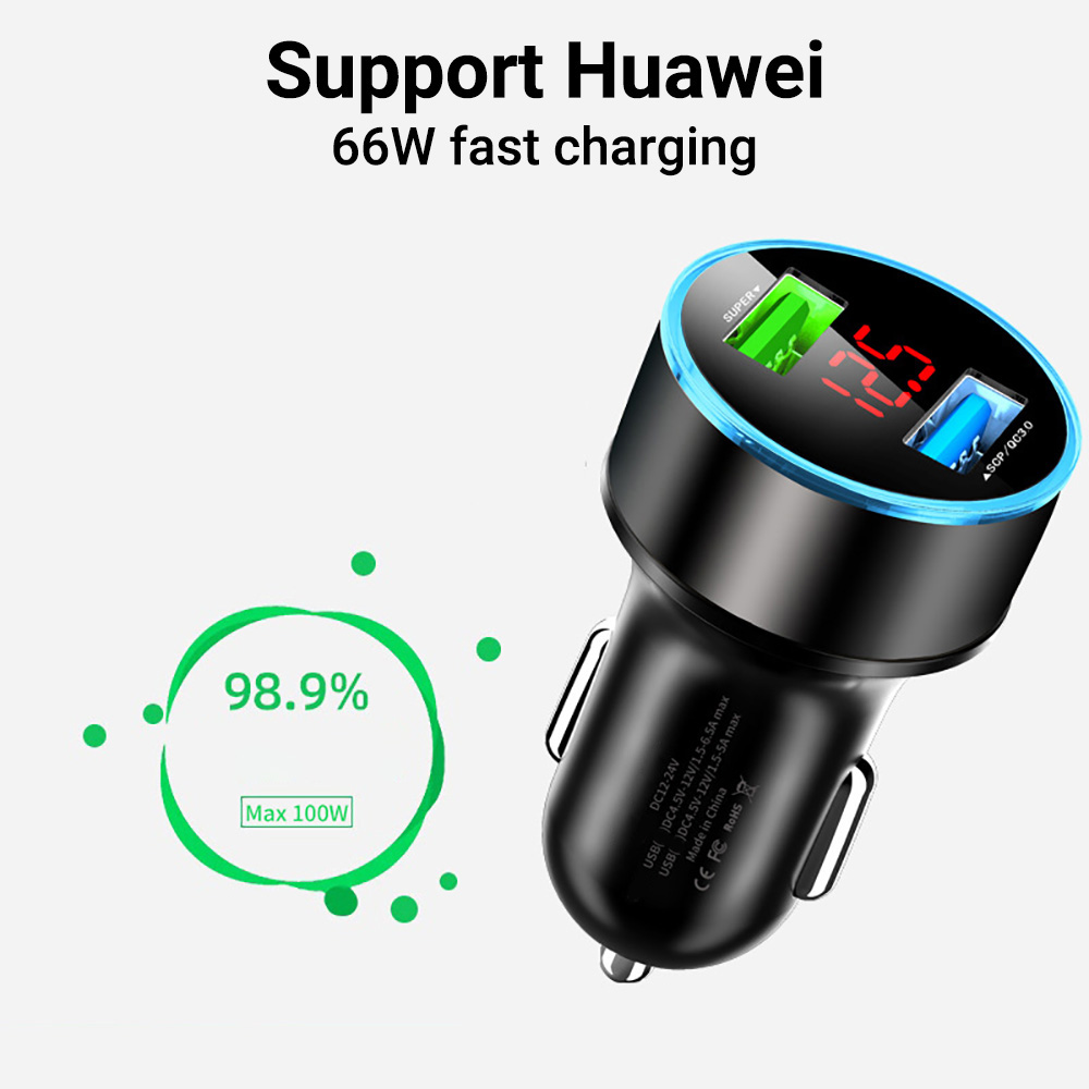 شاحن سيارة جديد بمنفذين 66 واط - مراجعة Phone Accessories You Need وسعره