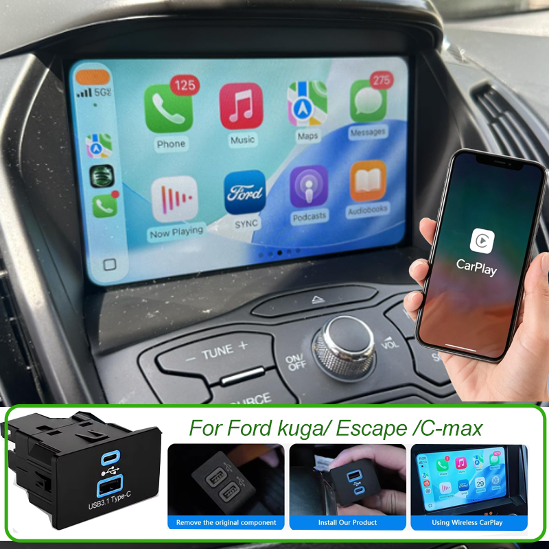 محول USB لاسلكي لتشغيل Carplay - مراجعة Usb C Hub وسعره