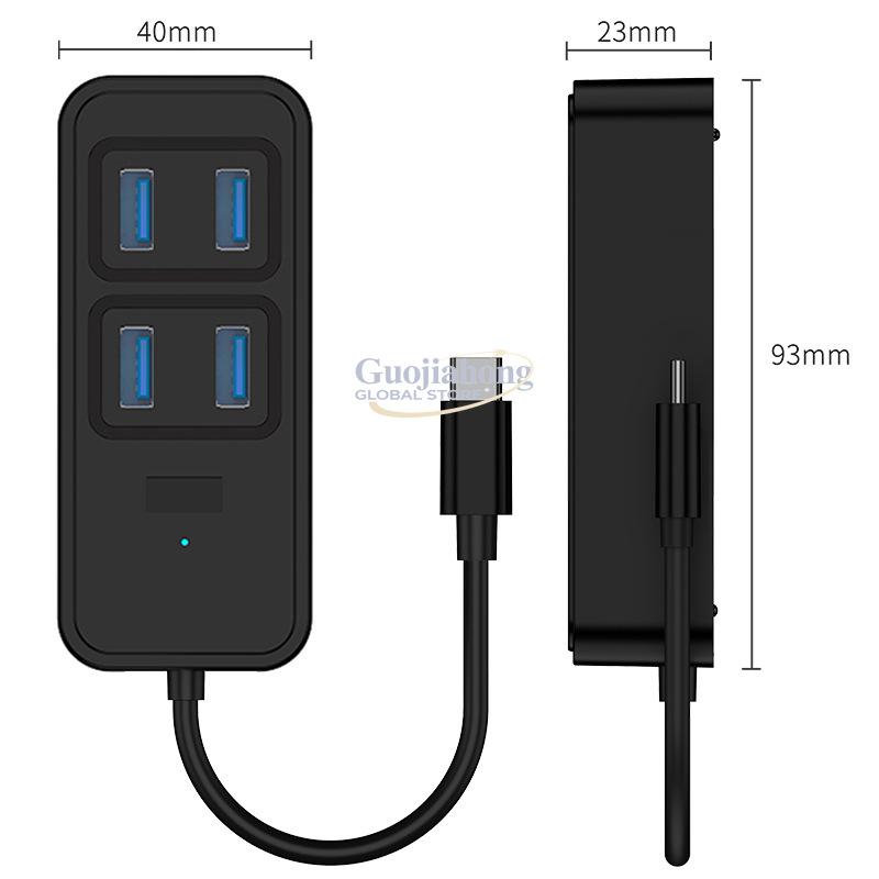 موزع USB3.0 عابر للحدود، محول  - مراجعة Usb C Hub وسعره