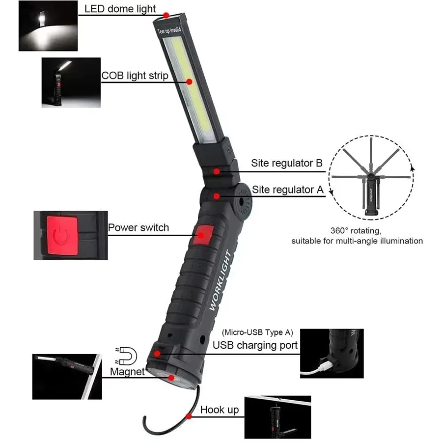 مصباح يدوي LED محمول جديد بتقن - مراجعة Type C Adapter وسعره