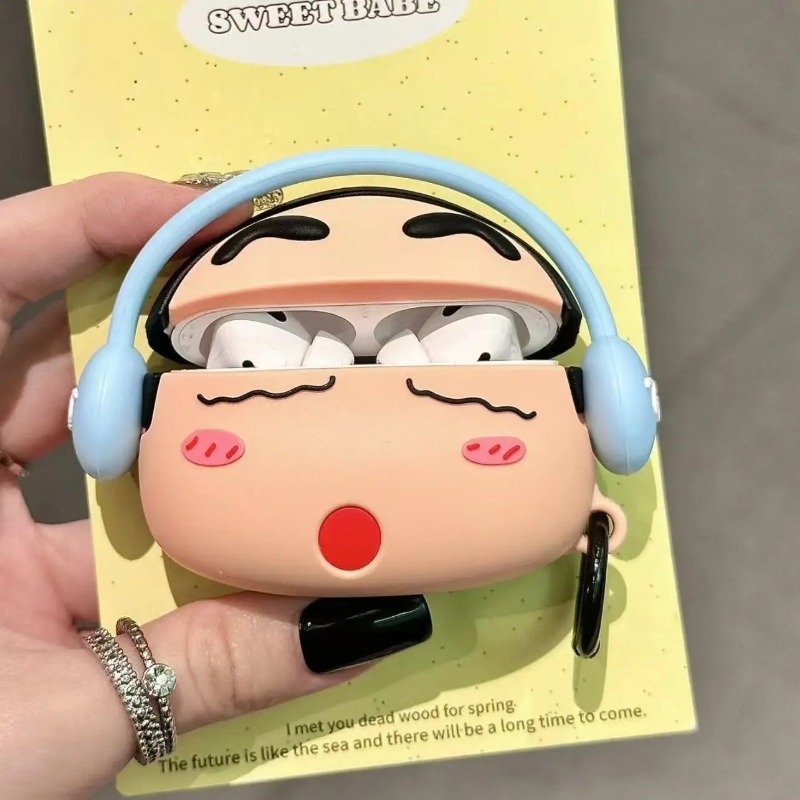 حافظة كرايون شين تشانز لسماعات - مراجعة Airpod Case Cover وسعره